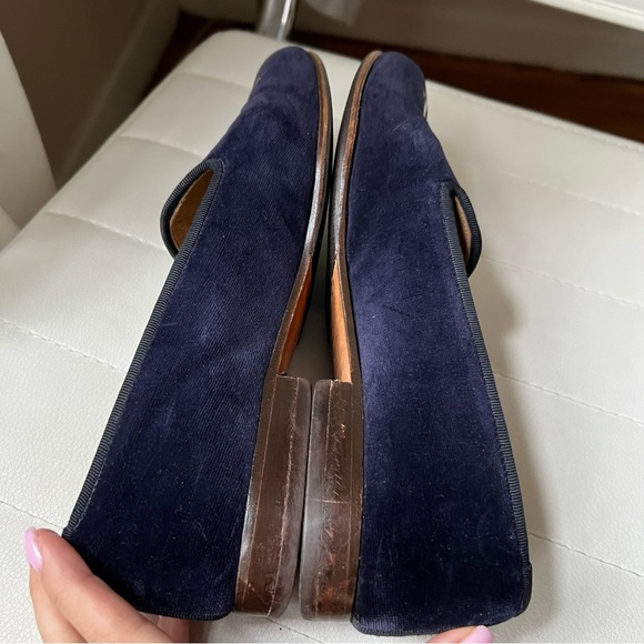 stubbs and wootton velvet Cuban dancers loafers flats size 8.5 - Picture 6 of 8
